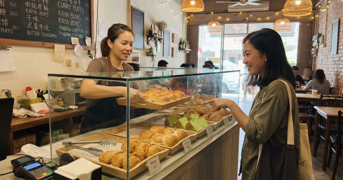 How to tell if an Ipoh bakery-cafe's pastries are actually baked fresh that day